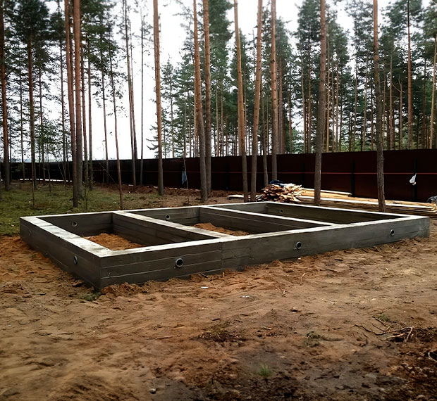 Свайно-ростверковый фундамент под ключ в Углегорске